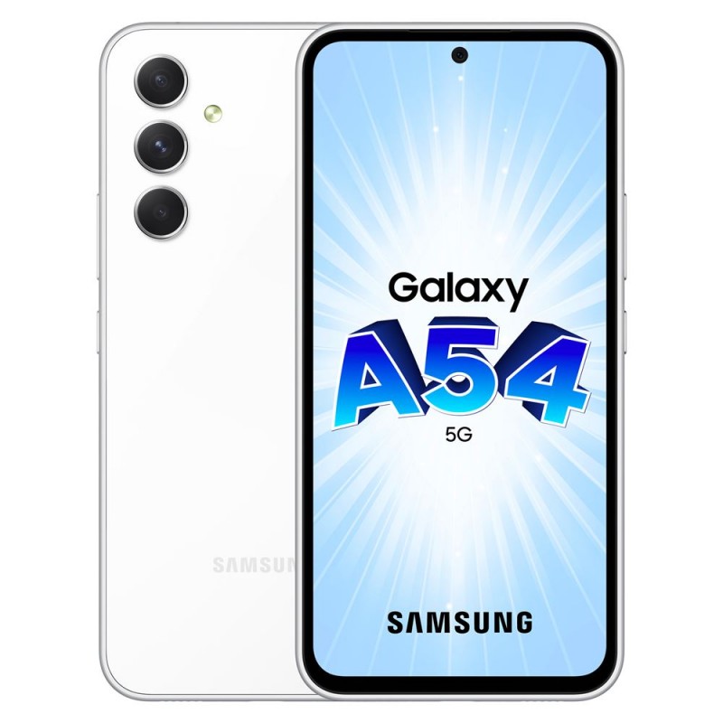 Smartphone Samsung Galaxy A54 5G 128 Go Blanc en paiement plusieurs fois sur Wedealee.com