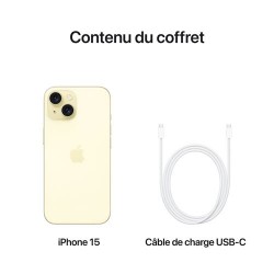 Acheter iPhone 15 128 Go Jaune paiement en plusieurs fois - Neuf - Garantie 2 ans