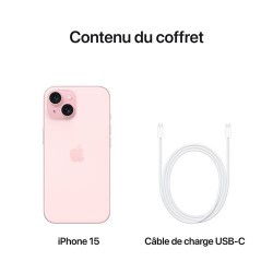 Acheter iPhone 15 512 Go Rose paiement en plusieurs fois - Neuf - Garantie 2 ans