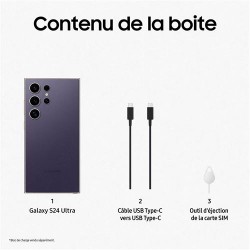 Le Galaxy S24 Ultra 256 Go Violet disponible en paiement en plusieurs fois sur wedealee
