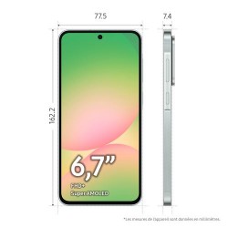 Smartphone Samsung Galaxy A56 5G 128 Go Vert en paiement plusieurs fois sur Wedealee.com